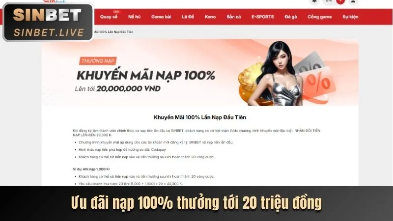 Tiền thưởng chào mừng vn8